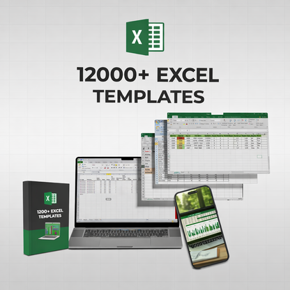 12000+ Excel Templates + All Free Bonuses